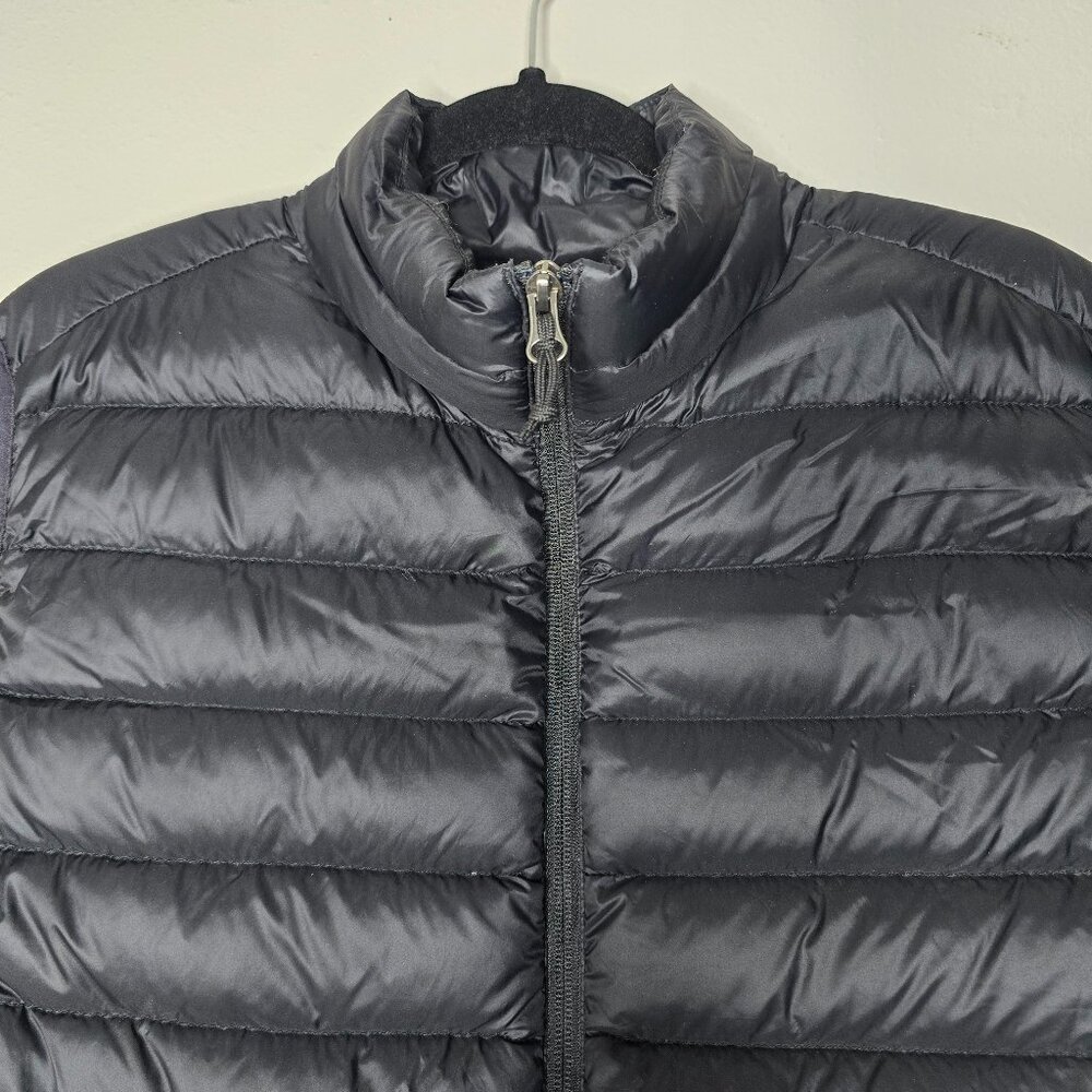 Red Head Brand Co Mens Duck Down Puffer Vest Large Black Full Zip Up Pockets - Picture 2 of 8